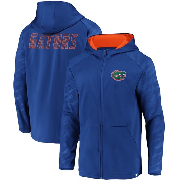 Florida Gators Fanatics Branded Defender Raglan Full-Zip Hoodie - Size Large - Picture 6 of 6